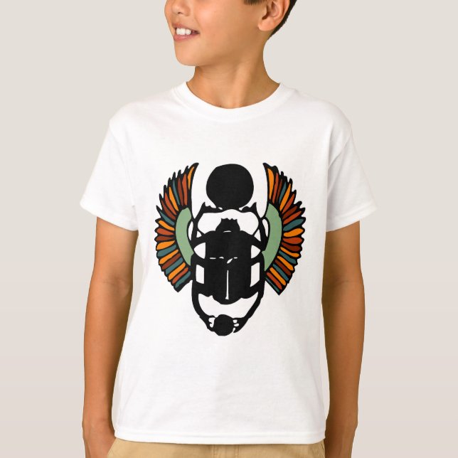 Camiseta Escarabajo egipcio del escarabajo (Anverso)
