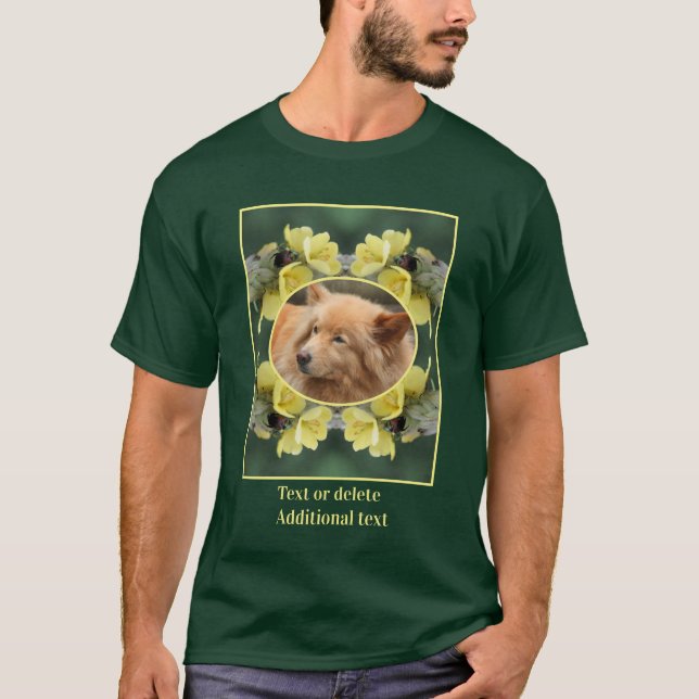 Camiseta Escarabajo En Flor Mullein Crea Tu Propia Foto (Anverso)