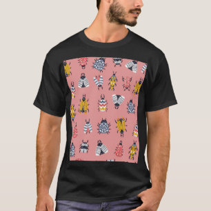 Camiseta Escarabajos Bugs Escandinavos Patrón Infantil