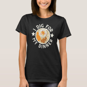 Camiseta Escarbar almejas y cangrejos Para Cenar