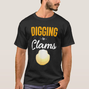 Camiseta Escarbar Para Los Clamos Estanques De Mariscos De