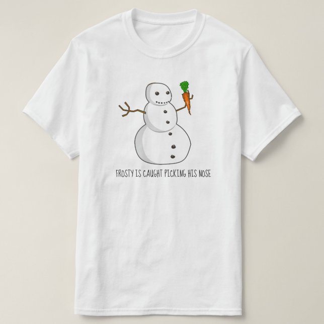 Camiseta Escarchado se coge escogiendo su nariz (Diseño del anverso)