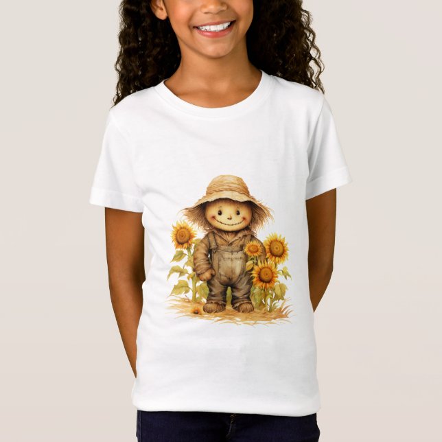Camiseta Escarecrow con girasol (Anverso)