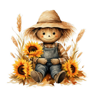 Camiseta Escarecrow con girasol