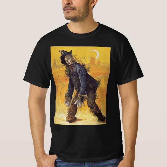 Camiseta Escarecrow del Mago de Oz, cuentos de hadas de épo (Anverso)