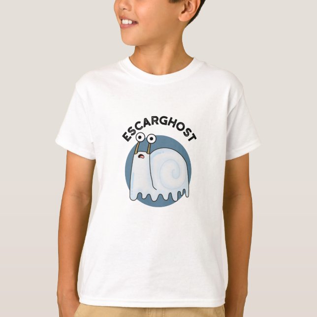 Camiseta Escarghost Funny Ghost Snail Pun (Anverso)