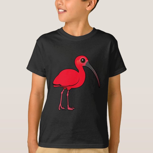 Camiseta Escarlata Ibis de Birdorable (Anverso)