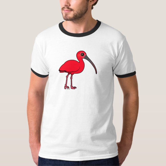Camiseta Escarlata Ibis de Birdorable (Anverso)