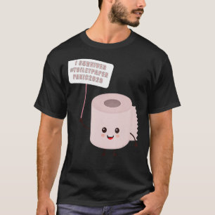 Camiseta Escasez de papel higiénico Virus Gripe Pánico 2020