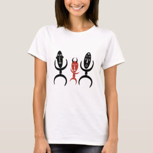 Camiseta Escena abstracta de baile tribal africano