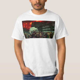 Camiseta Escena apocalíptica de Halloween de SlipperyJoe's