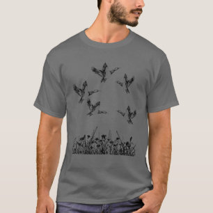 Camiseta Escena De Caza De Patos Disparando A Mallard Water