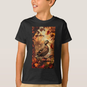 Camiseta Escena De Caza Pato Mallard Naturaleza De Vida Sil