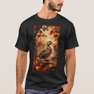 Camiseta Escena De Caza Pato Mallard Naturaleza De Vida Sil