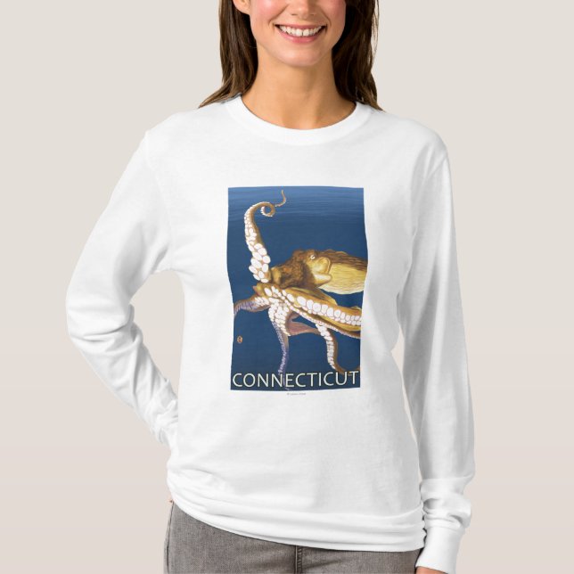Camiseta Escena de ConnecticutOctopus (Anverso)