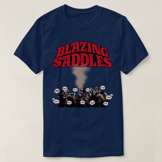 Camiseta Escena De Fart De Fart De La Cabeza De Saddles Des (Diseño del anverso)