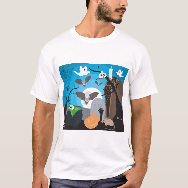 Camiseta Escena de Halloween (Anverso)