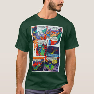 Camiseta Escena de historietas de aventuras espaciales esté
