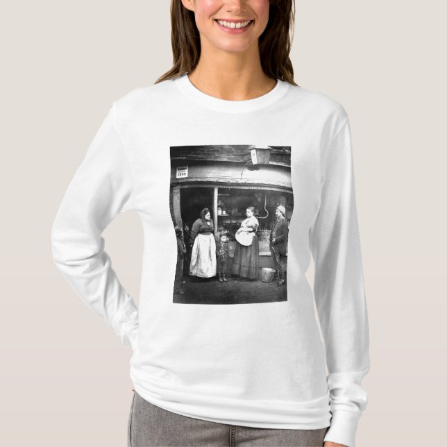 Camiseta Escena de la calle en el Victorian Londres (Anverso)