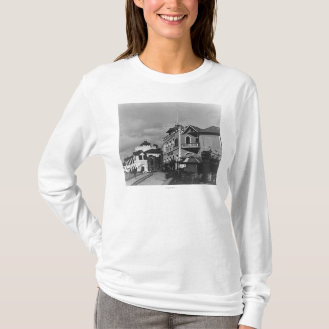 Camiseta Escena de la calle en la fotografía de Mombassa (Anverso)