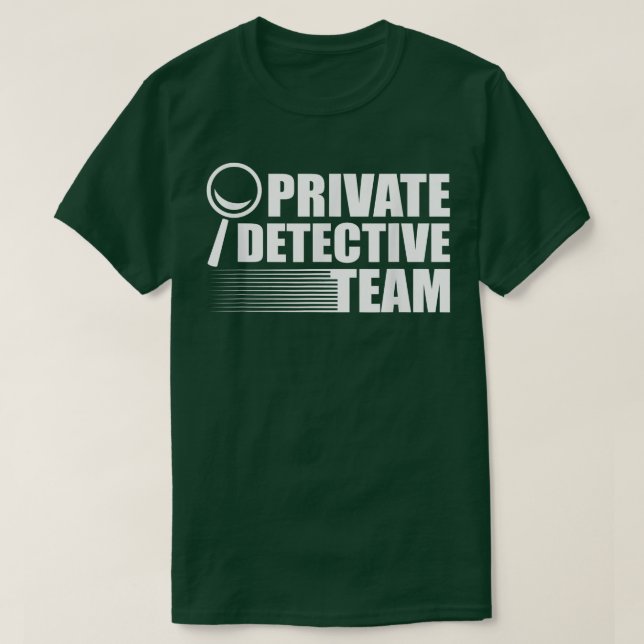 Camiseta Escena de la ciencia forense del equipo de detecti (Diseño del anverso)
