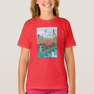 Camiseta Escena de la ciudad de Reino Unido