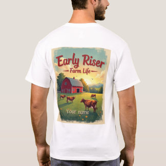 Camiseta Escena de la granja de cría temprana