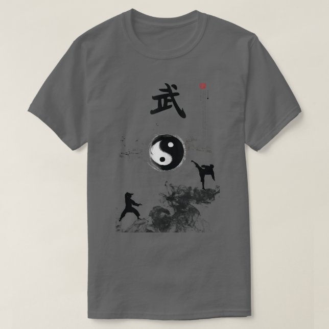 Camiseta Escena de la montaña kung fu china para los fans d (Diseño del anverso)