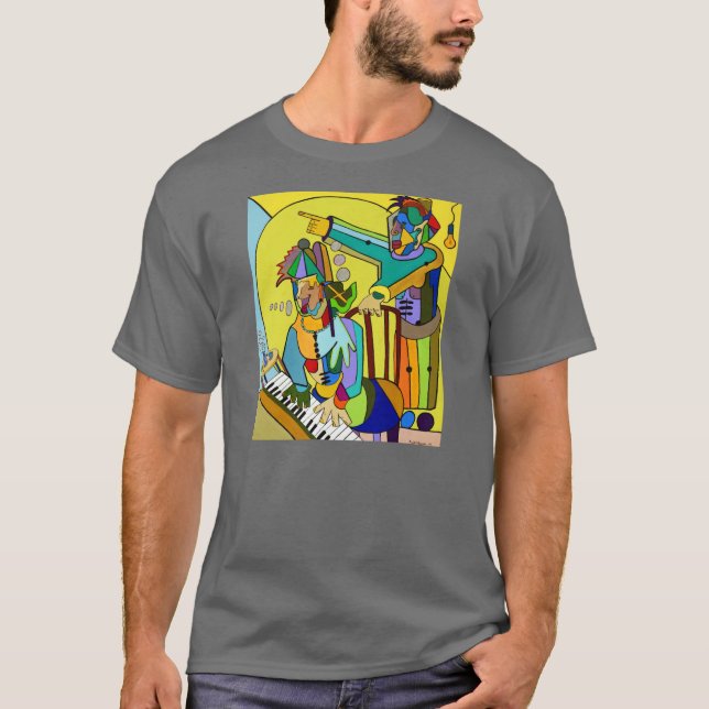 Camiseta "Escena de la música de ritmo sincopado" por (Anverso)