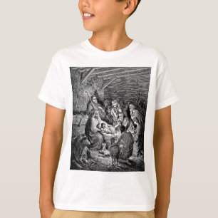 Camiseta Escena de la Natividad de Navidades ilustrados