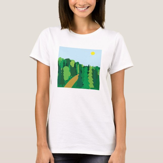 Camiseta Escena de la naturaleza (Anverso)
