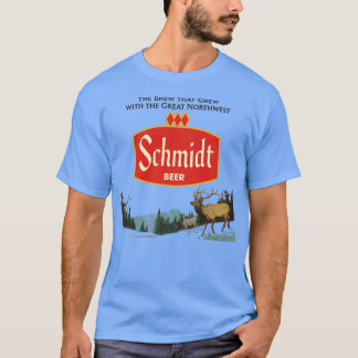 Camiseta Escena de la naturaleza de Schmidt Beer Retro