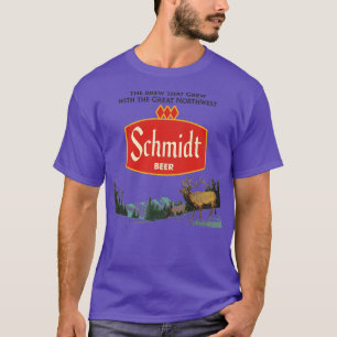 Camiseta Escena de la naturaleza de Schmidt Beer Retro