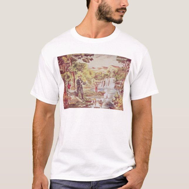Camiseta Escena de la pesca (Anverso)