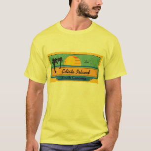 Camiseta Escena de la playa de la isla de Edisto