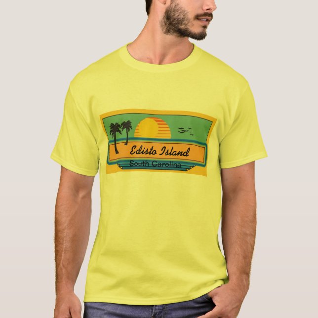 Camiseta Escena de la playa de la isla de Edisto (Anverso)