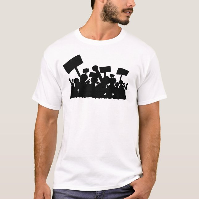 Camiseta Escena de la protesta (Anverso)
