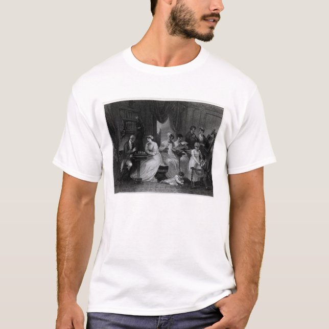 Camiseta Escena de la sala de estar, a partir "del día (Anverso)