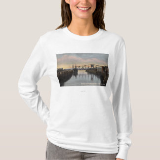 Camiseta Escena de la tarde en el río de Wishkah