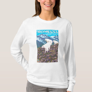 Camiseta Escena de las cabras de montaña - Montana