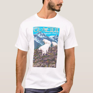 Camiseta Escena de las cabras de montaña - Parque Nacional