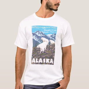 Camiseta Escena de las cabras de montaña - parque nacional