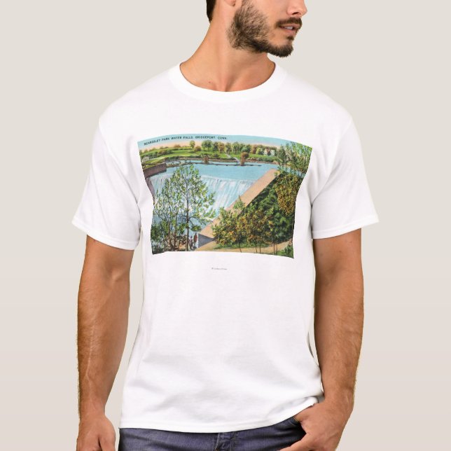 Camiseta Escena de las caídas del agua del parque de (Anverso)