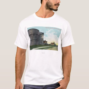 Camiseta Escena de las reservas de agua de la colina de la