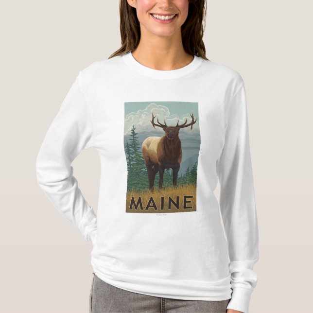 Camiseta Escena de MaineElk (Anverso)