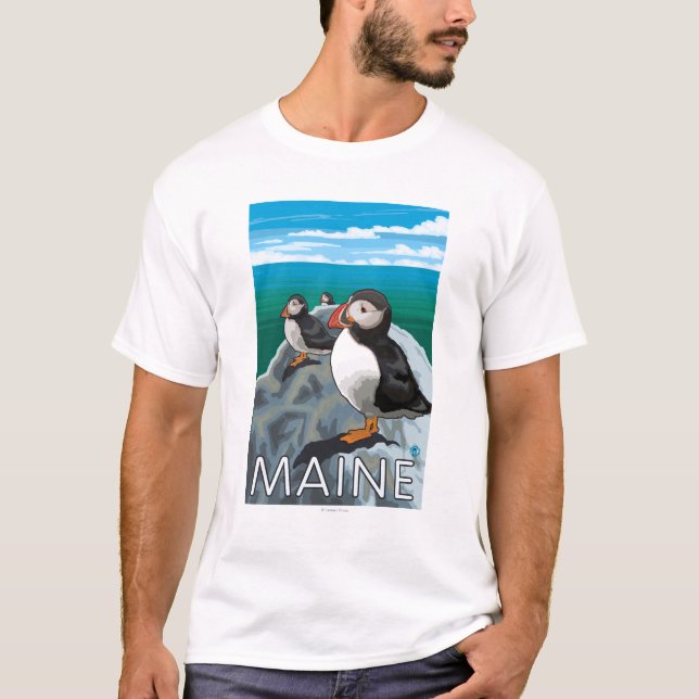 Camiseta Escena de MainePuffins (Anverso)
