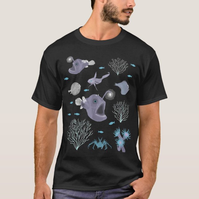 Camiseta Escena de Mar Profundo (Anverso)