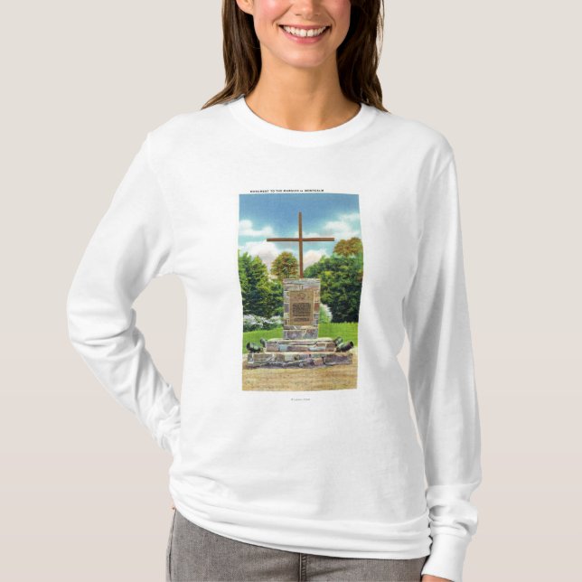 Camiseta Escena de Marquis de Montcalm Monument (Anverso)