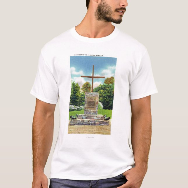 Camiseta Escena de Marquis de Montcalm Monument (Anverso)