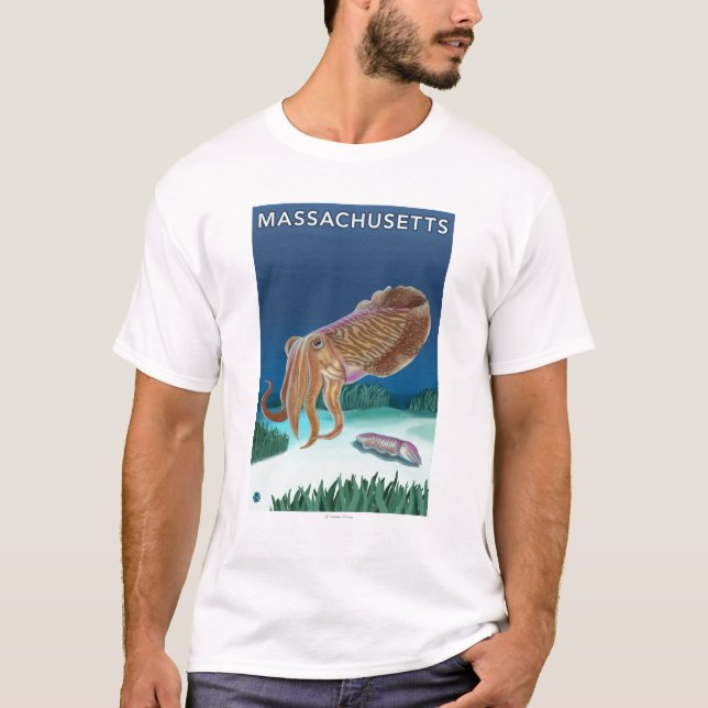 Camiseta Escena de MassachusettsCuttlefish (Anverso)